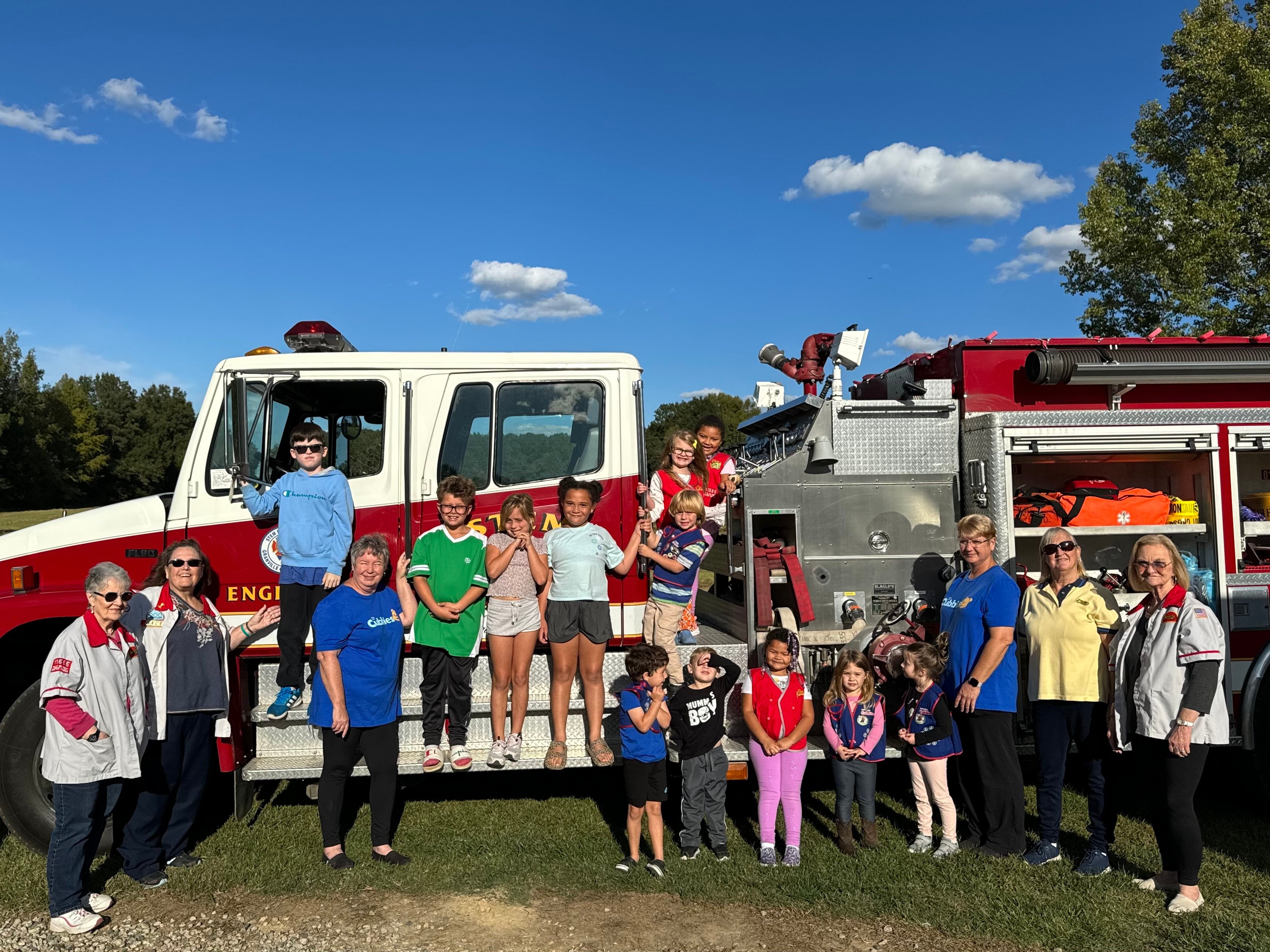 Kids on Firetruck